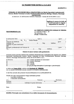 Modulo Allegato A e B