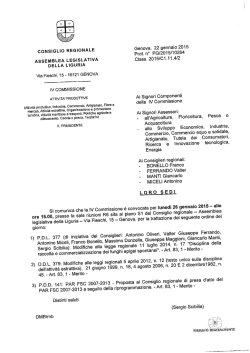 IV^ Commissione del 26 gennaio