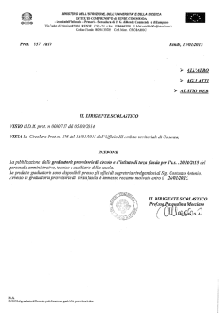 graduatorie provvisorie 3 fascia ata