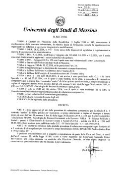 DR AA n 150 SPS 09 - Universit&agrave; degli Studi di Messina