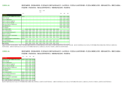 LINEA 16 LINEA 16 RIZZARDI - DURANDO - P.ZZALE