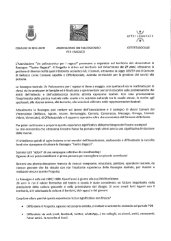 Invito Rassegna Un Palcoscenico per i ragazzi