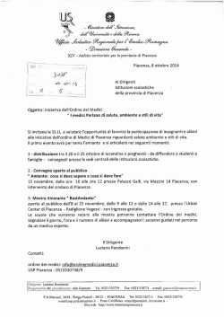 iniziativa Ordine dei medici - Istituto Comprensivo Statale di Cadeo