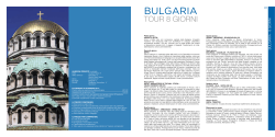 BULGARIA - Mareando Tour