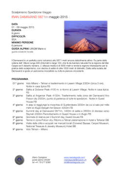 IRAN DAMAVAND 5671m