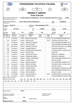 Internazionale 2014.XLS - Velo Club San Vendemiano Home Page