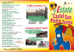 Settembre Castellano - Comune di Castel San Pietro Terme