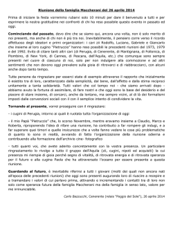 discorso - famiglia Maccherani