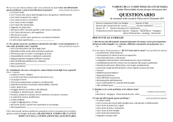 Questionario Caritas (PDF) - Oratorio Brembo di Dalmine