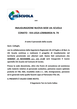 inaugurazione nuova sede uil scuola corato