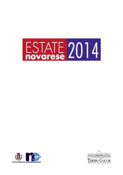 Estate Novarese 2014 - Il Venerdì di Tribuna Novarese