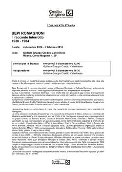 Comunicato Stampa - Gruppo bancario Credito Valtellinese
