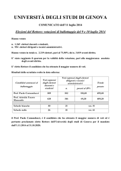 2014.07.11 comunicato risultati 3^Vot ballottaggio