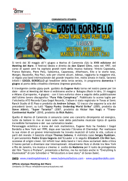 com.stampa GOGOL BORDELLO @ Meeting del Mare 2014
