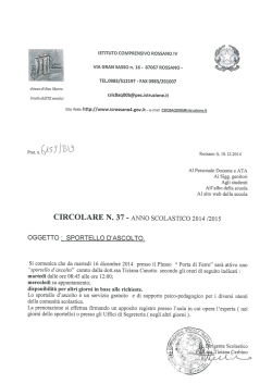 ISTITUTO COMPRENSIVO ROSSANO IV VlA GRAN