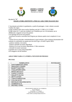Graduatoria definitiva nido 2014