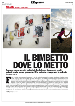 Il bimbetto dove lo metto