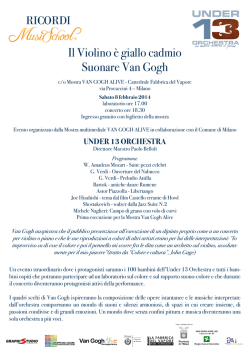 Il Violino &egrave; giallo cadmio Suonare Van Gogh