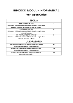 INFORMATICA 1 Ver. Open Office