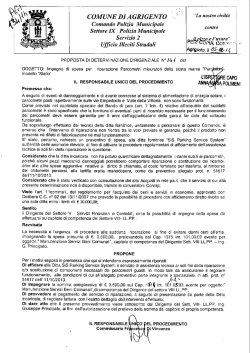 Impegno di spesa per riparazione Parcometri misuratori della sosta