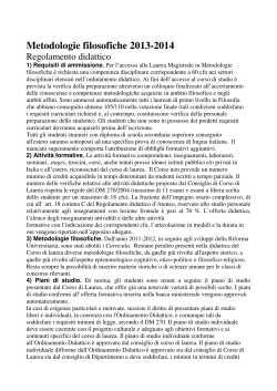 Regolamento didattico - Studenti e laureati