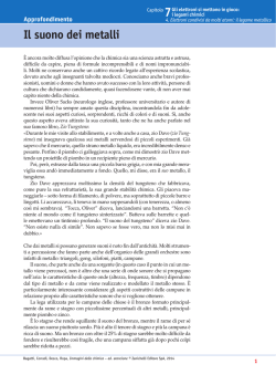 Il suono dei metalli - Zanichelli online per la scuola