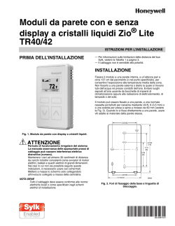 Moduli da parete con e senza display a cristalli liquidi Zio® Lite