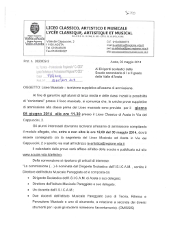 Liceo Musicale - "Corrado Gex" Aosta