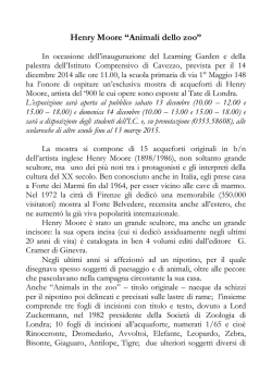 Henry Moore &ldquo;Animali dello zoo&rdquo;