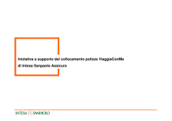 Iniziativa a supporto del collocamento polizze