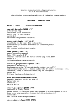 Domenica 21 dicembre 2014