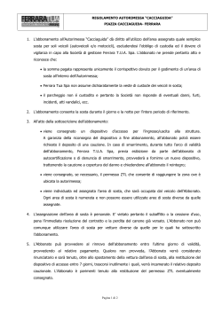 regolamento - Ferrara TUA