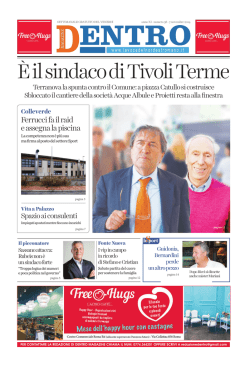 è il sindaco di tivoli terme - La Voce del Nord Est Romano