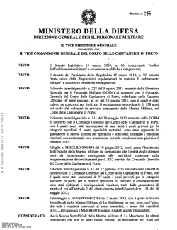 DI_10_12_2013_N_276 - Ministero della Difesa