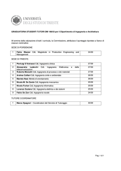 GRADUATORIA STUDENTI TUTORI 13-14