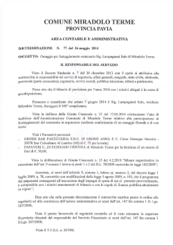 COMUNE MIRADOLO TERME - Comune di Miradolo Terme