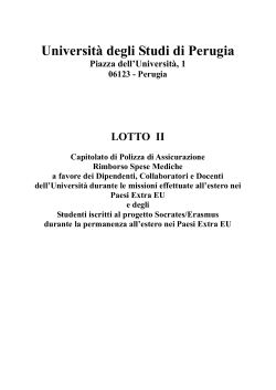Lotto II polizza Rimborso Spese Mediche YES