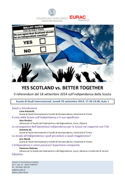 YES SCOTLAND vs. BETTER TOGETHER