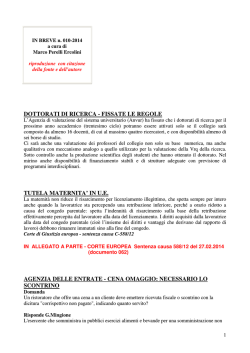 dottorati di ricerca - PERELLIERCOLINI.it
