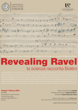 Revealing Ravel: la scienza racconta Bolero