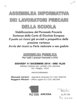 2014/12/05 Assemblea Sindacale 11/12/2014 ANCONA