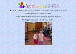 Festa dell&rdquo;accoglienza 2014-15