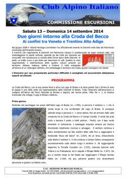 Due giorni intorno alla Croda del Becco