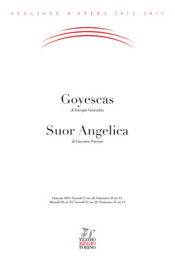 Goyescas Suor Angelica - Teatro Regio di Torino