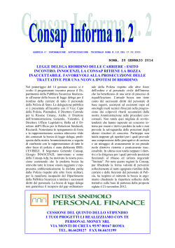 Consap Informa n.2 / 2014