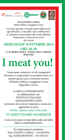 invito I meat you - Confesercenti Bergamo