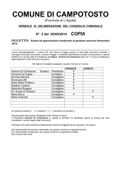 Scarica allegato - Comune di Campotosto