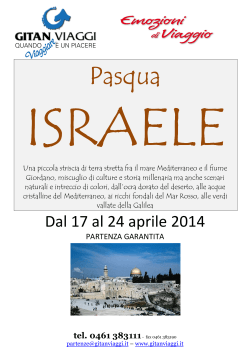 3. Israele Pasqua 17.24 aprile 2014