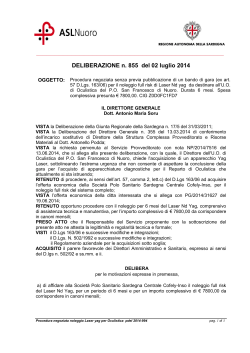 Deliberazione n. 855 del 2 luglio 2014 [file]