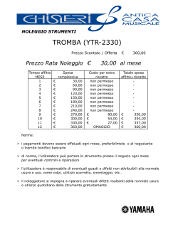 Noleggio TROMBA
